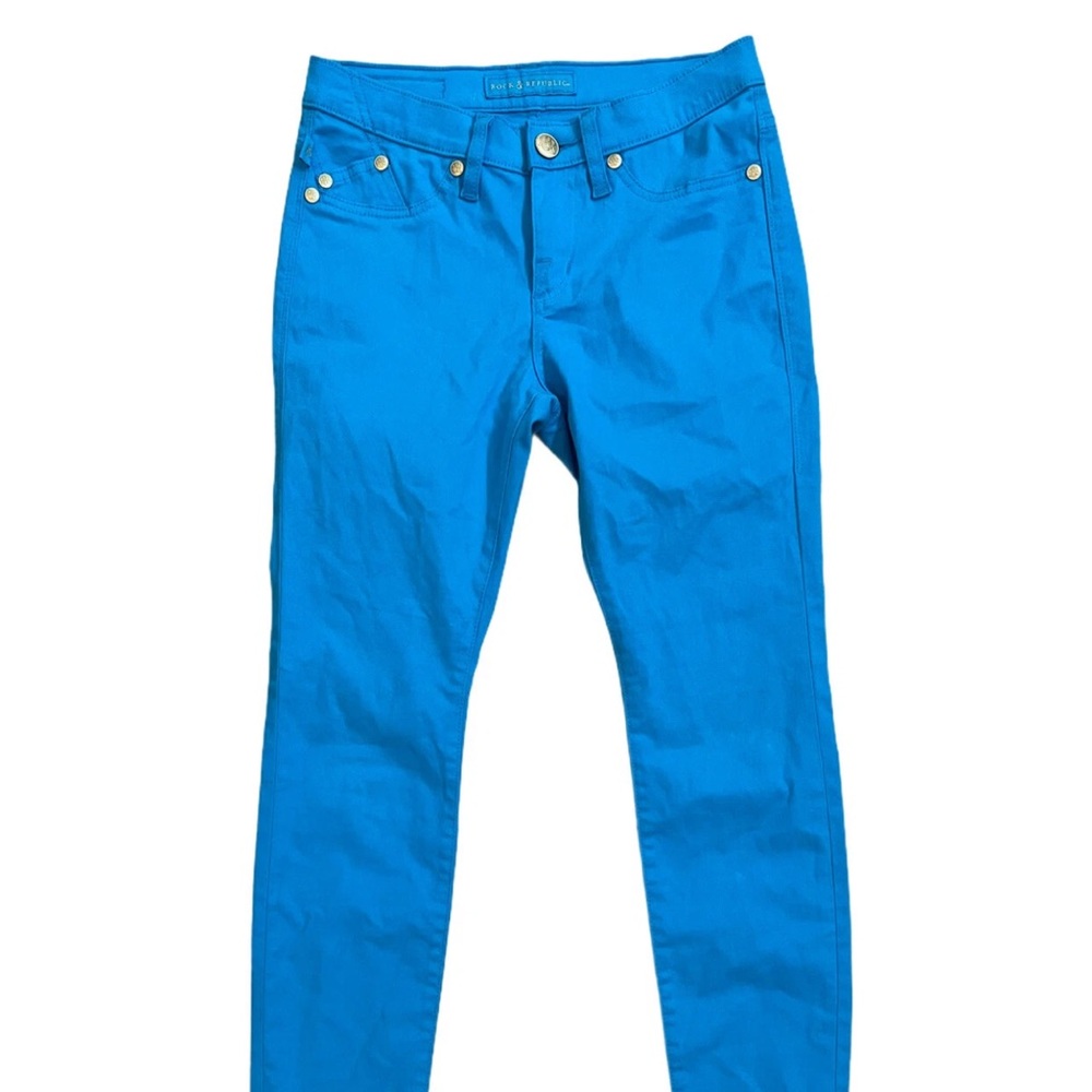 Rock & Republic Bright Blue Skinny Jeans